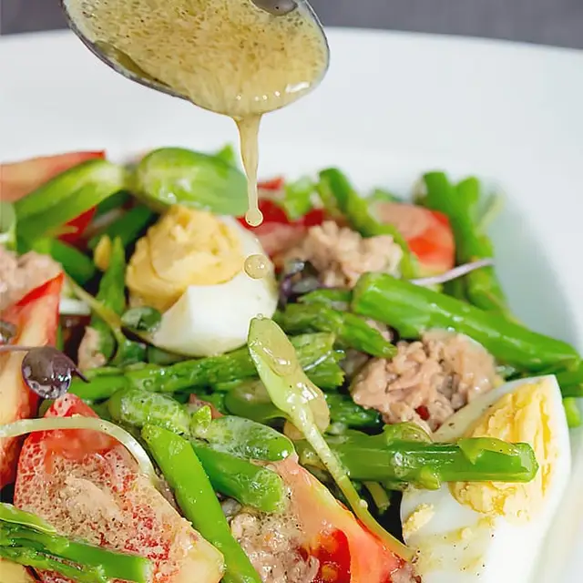 Tuna Asparagus Salad with SuperSprout.Farm Microgreens