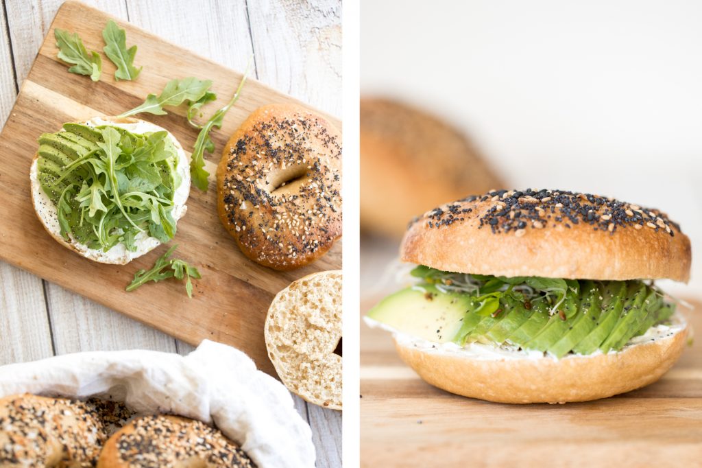 Avocado Bagel with SuperSprout.Farm Microgreens